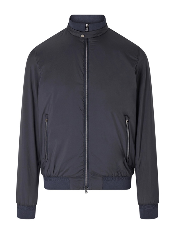 Photo: Herno - Padded Shell Bomber Jacket - Blue