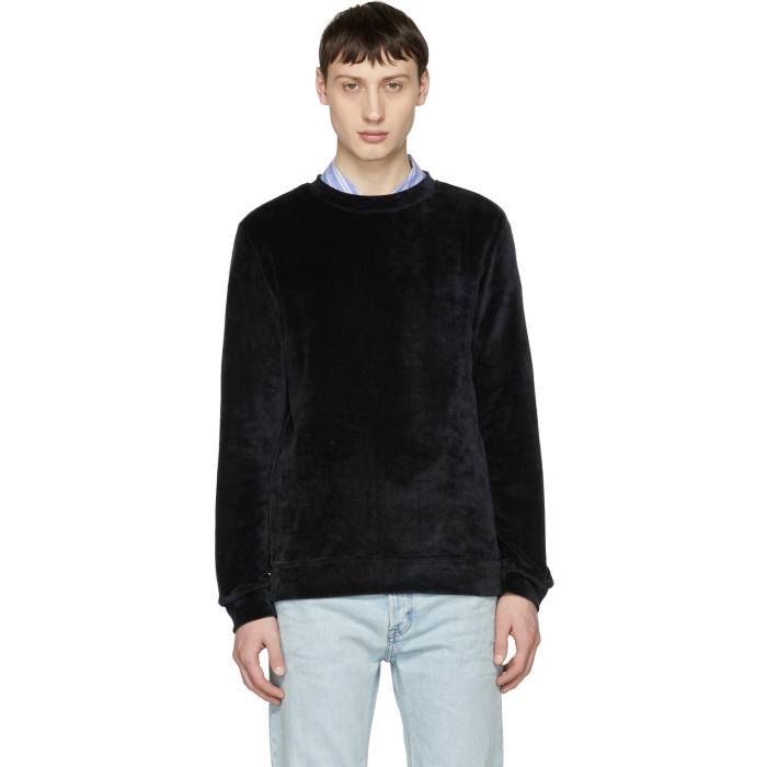 Photo: A.P.C. Black Velour Jeremy Sweatshirt