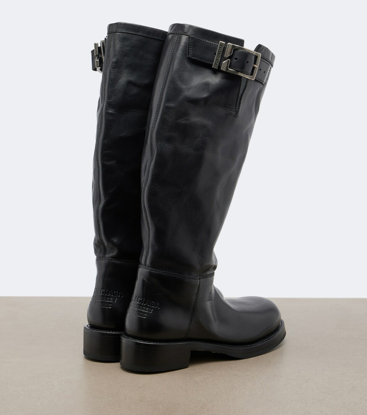 Balenciaga Leather biker boots
