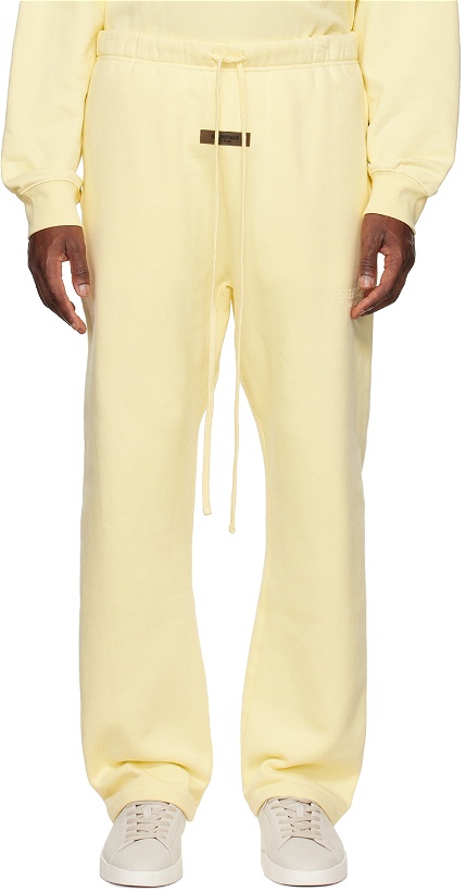 Photo: Fear of God ESSENTIALS Yellow Relaxed Lounge Pants