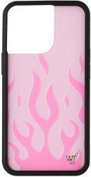 Wildflower Pink Flames iPhone 13 Pro Case