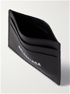 BALENCIAGA - Logo-Print Full-Grain Leather Cardholder