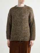 Casey Casey - Wei Brushed Alpaca-Blend Sweater - Green