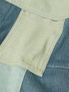 MANAAKI - Patchwork Denim Shirt - Green