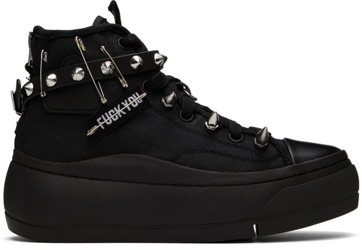Photo: R13 Black Studded Kurt High-Top Sneakers