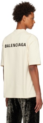 Balenciaga Off-White Medium Fit T-Shirt