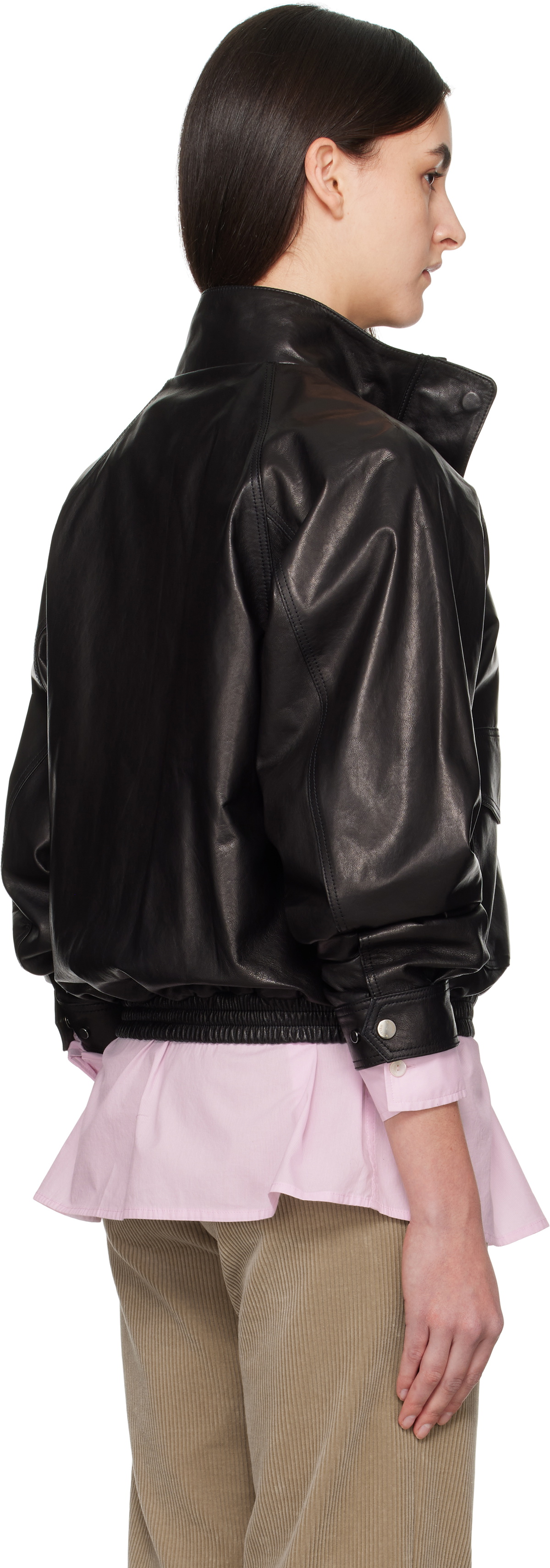 Nothing Written Black Mills Vintage Leather Jacket
