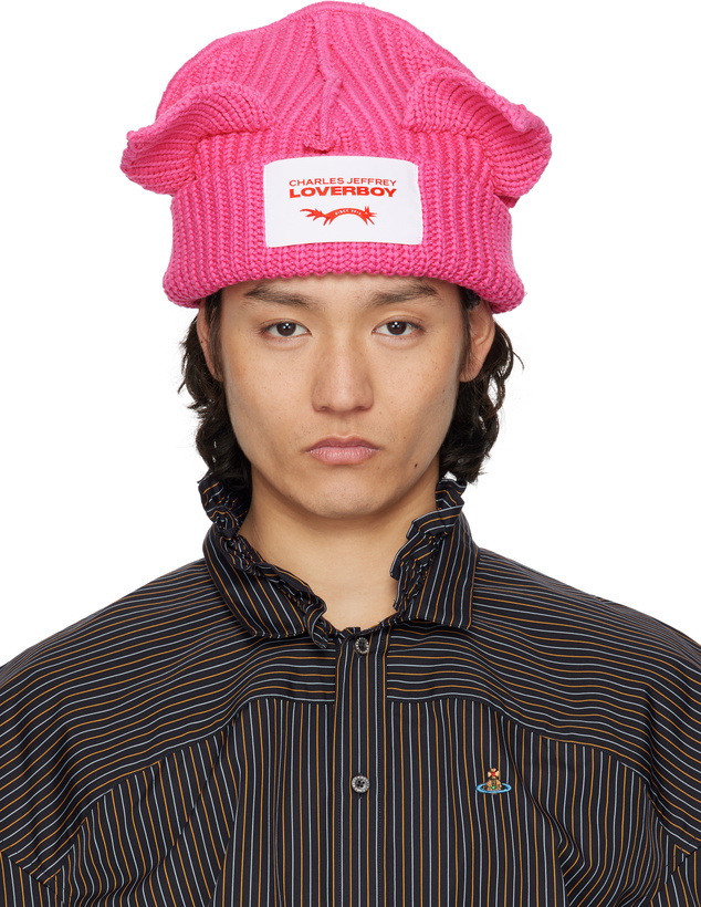 Photo: Charles Jeffrey LOVERBOY Pink Chunky Ears Beanie