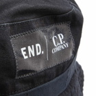 END. x C.P. Company ‘Adapt’ Blu Bucket Hat in Black/Navy
