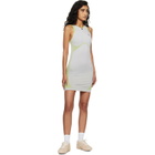 Casablanca Gray & Green Seamless Minidress