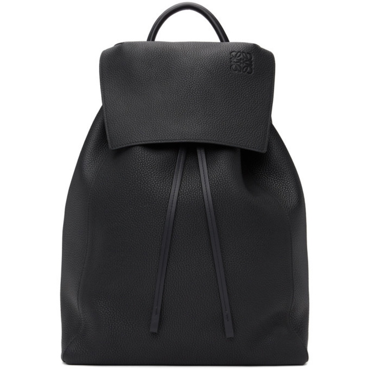 Photo: Loewe Black Calfskin Drawstring Backpack