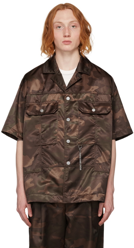 Photo: Feng Chen Wang Brown & Khaki Camouflage Shirt