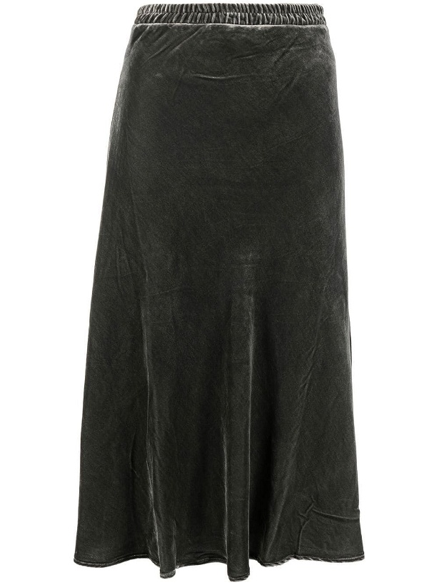 Photo: GOLDHAWK - Velvet Flared Midi Skirt
