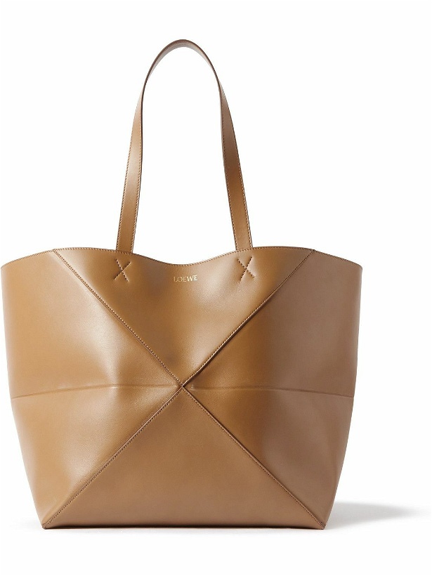 Photo: LOEWE - Puzzle Fold Extra-Large Panelled Leather Tote Bag