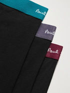 PAUL SMITH - Three-Pack Stretch-Cotton Boxer Briefs - Multi