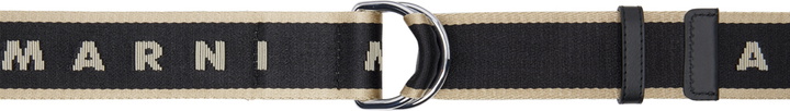 Photo: Marni Black & Beige Slider Belt