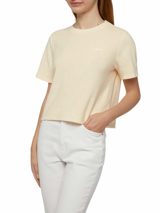 Photo: MC2 Saint Barth Beige Terry Cotton T-shirt Aleja