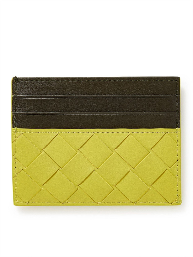 Photo: Bottega Veneta - Colour-Block Intrecciato Leather Cardholder