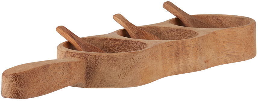 Soho Home Brown Small Gava Trio Server