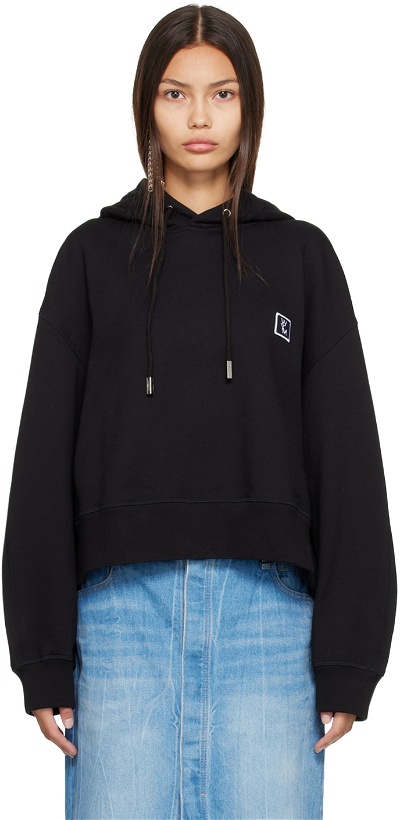 Photo: Wooyoungmi Black Cropped Hoodie