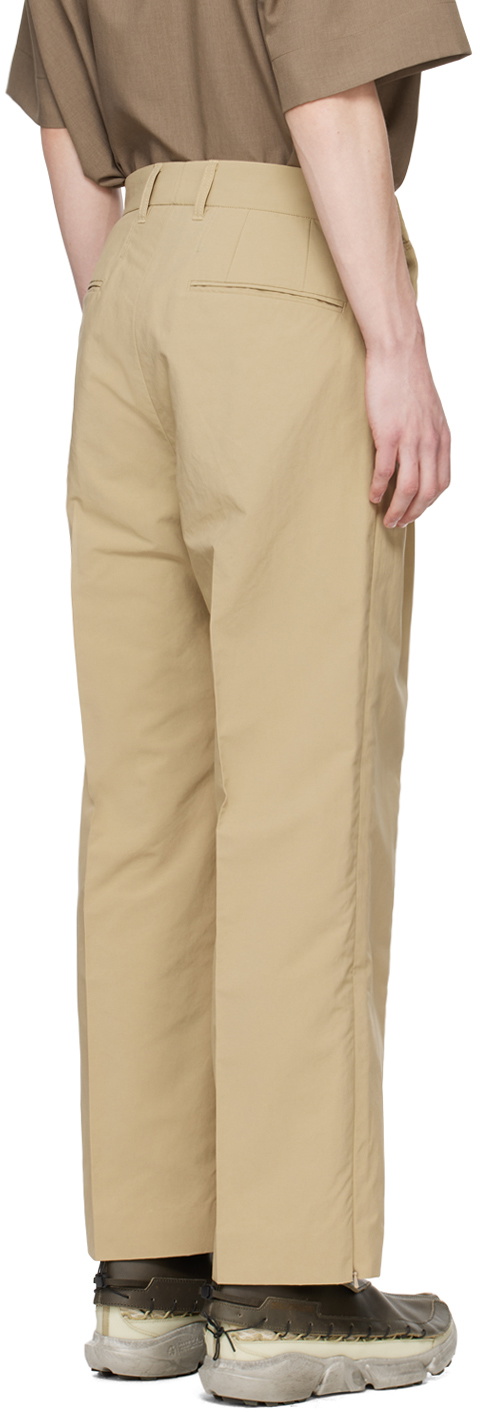 meanswhile Beige Side Zip Trousers