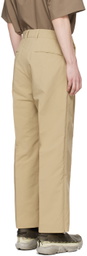 meanswhile Beige Side Zip Trousers