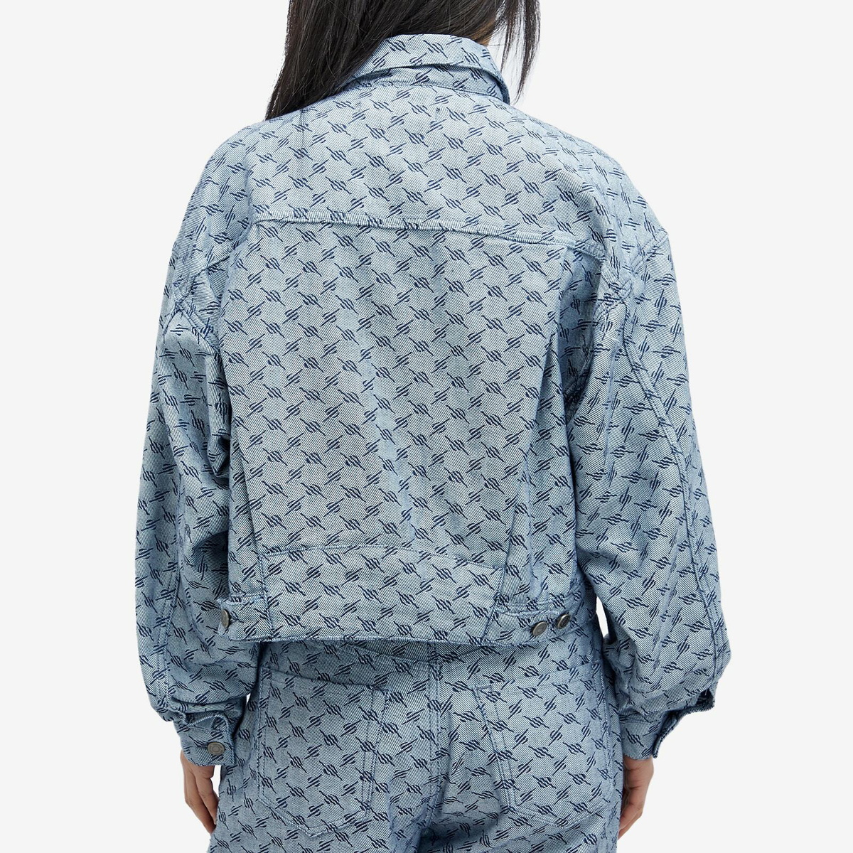 Daily Paper Women's Avery Denim Jacket in White/Blue