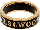 Vivienne Westwood Gold & Black Conduit Street Ring