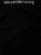 ALEXANDER WANG - Stretch Viscose Mini Dress W/logo Detail