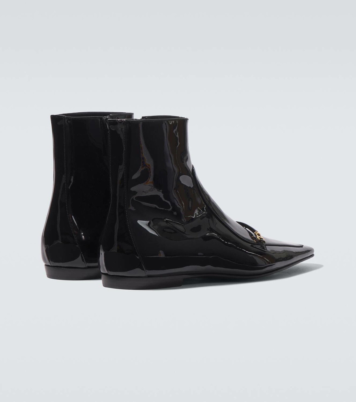 靴 Saint Laurent patent boots Saint Laurent Milton patent leather boots Saint Laurent