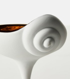 L'Objet x Jessica McCormack Shell porcelain and 24kt gold bowl