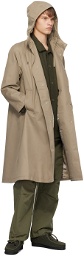 Nanamica Taupe Hooded Coat
