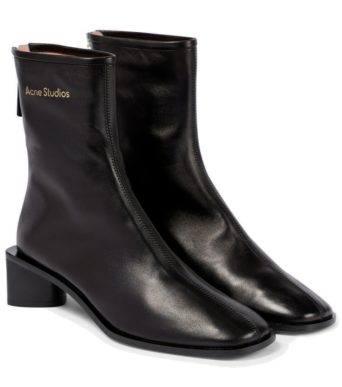 ACNE STUDIOS + NET SUSTAIN embellished leather knee boots