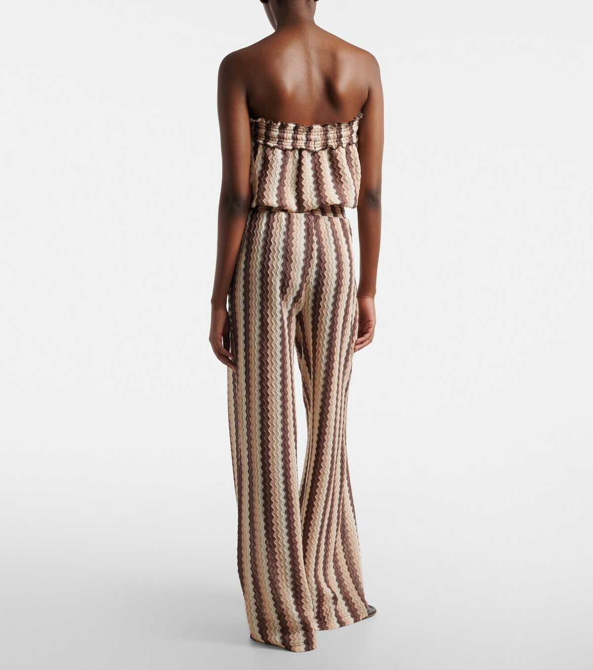 Melissa Odabash Viv striped jumpsuit