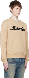 Lanvin Tan 'Lanvin Ribbon' Sweatshirt