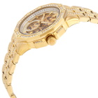 Bulova Octava Automatic Crystal Gold Skeleton Dial Mens Watch 98A292