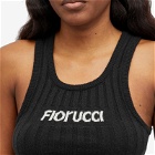 Fiorucci Women's Angolo Ribbed Vest in Black