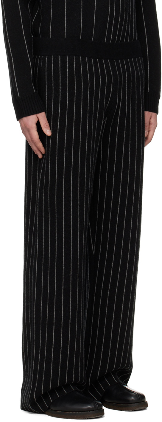 Joseph Black Pinstripe Trousers