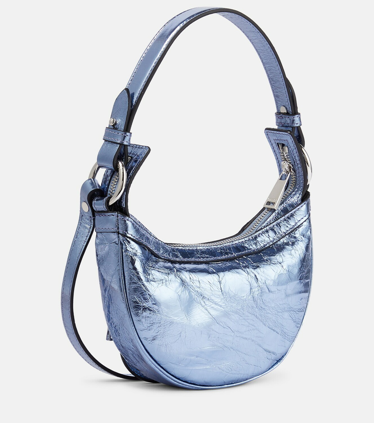 Versace Repeat Mini metallic leather shoulder bag Versace
