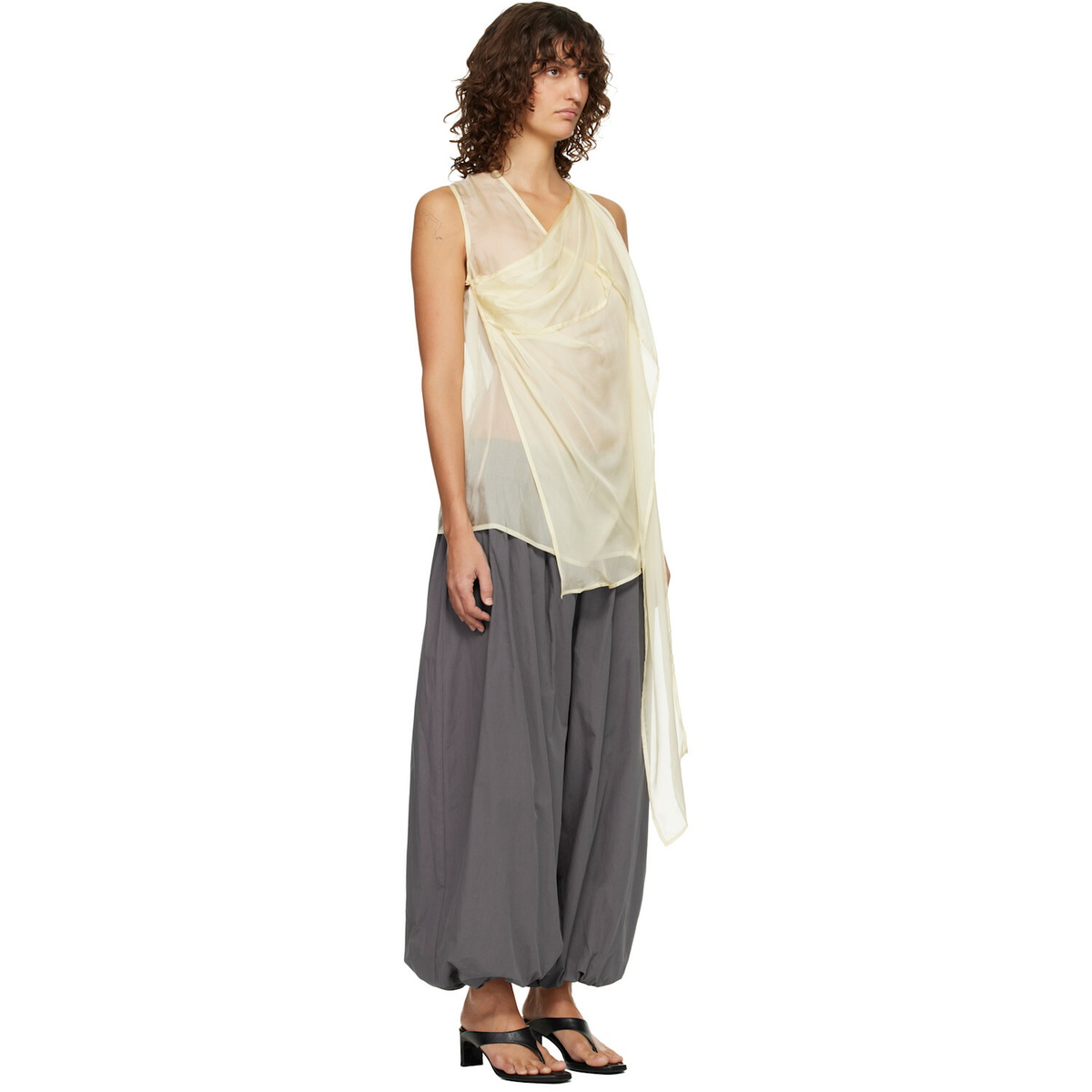 Belle Anna Yellow Vale Top