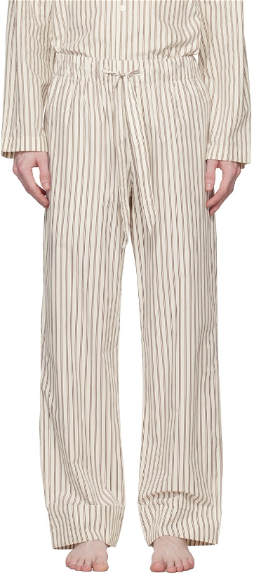 Photo: Tekla Off-White Striped Pyjama Pant