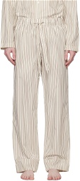 Tekla Off-White Striped Pyjama Pant