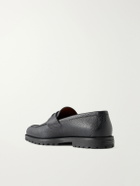 Zegna - Full-Grain Leather Loafers - Black