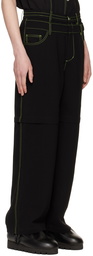 Feng Chen Wang Black Convertible Trousers