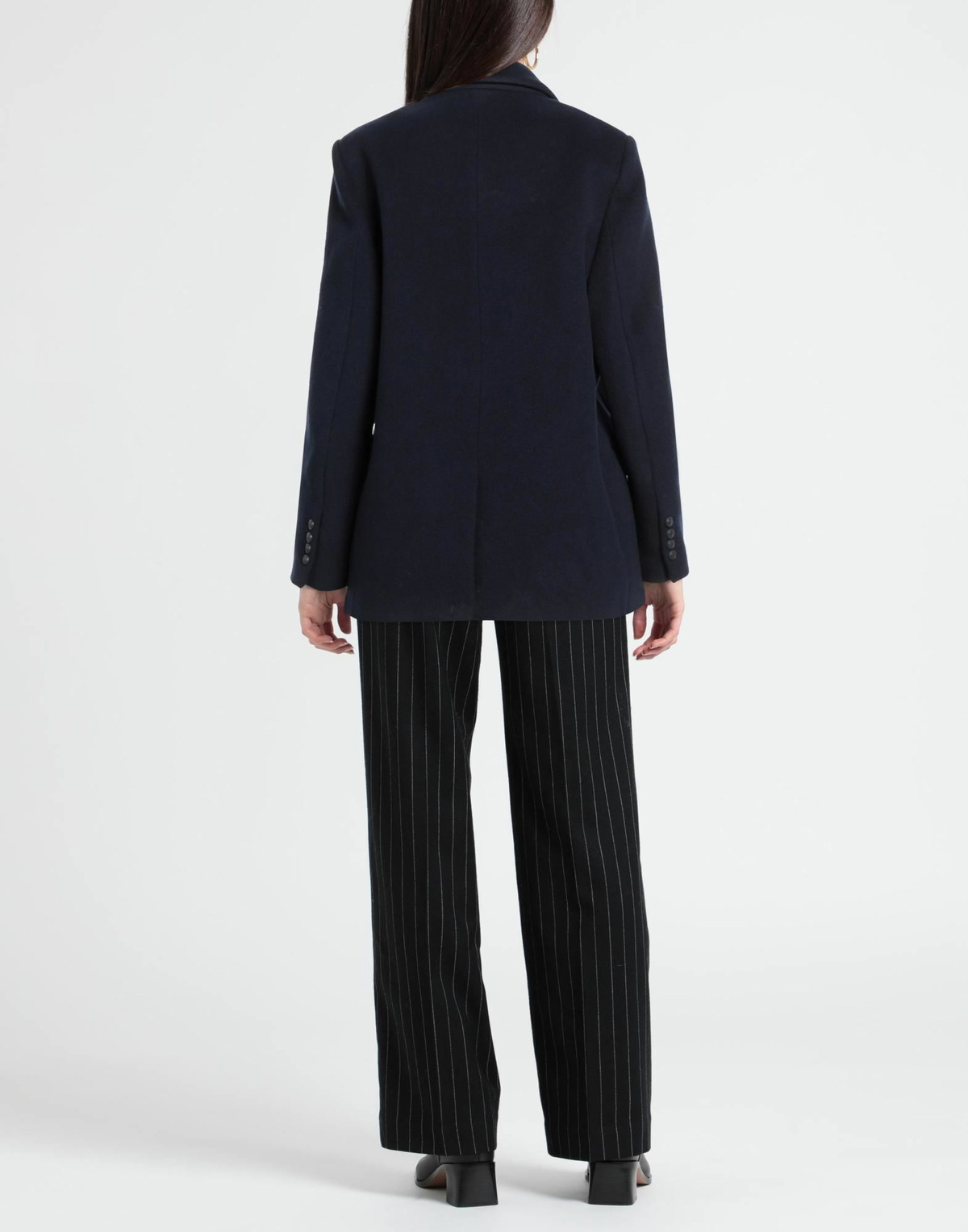 Maje Womens Coat Midnight in Blue