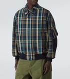 Comme des Garçons Homme Checked cotton and linen blouson