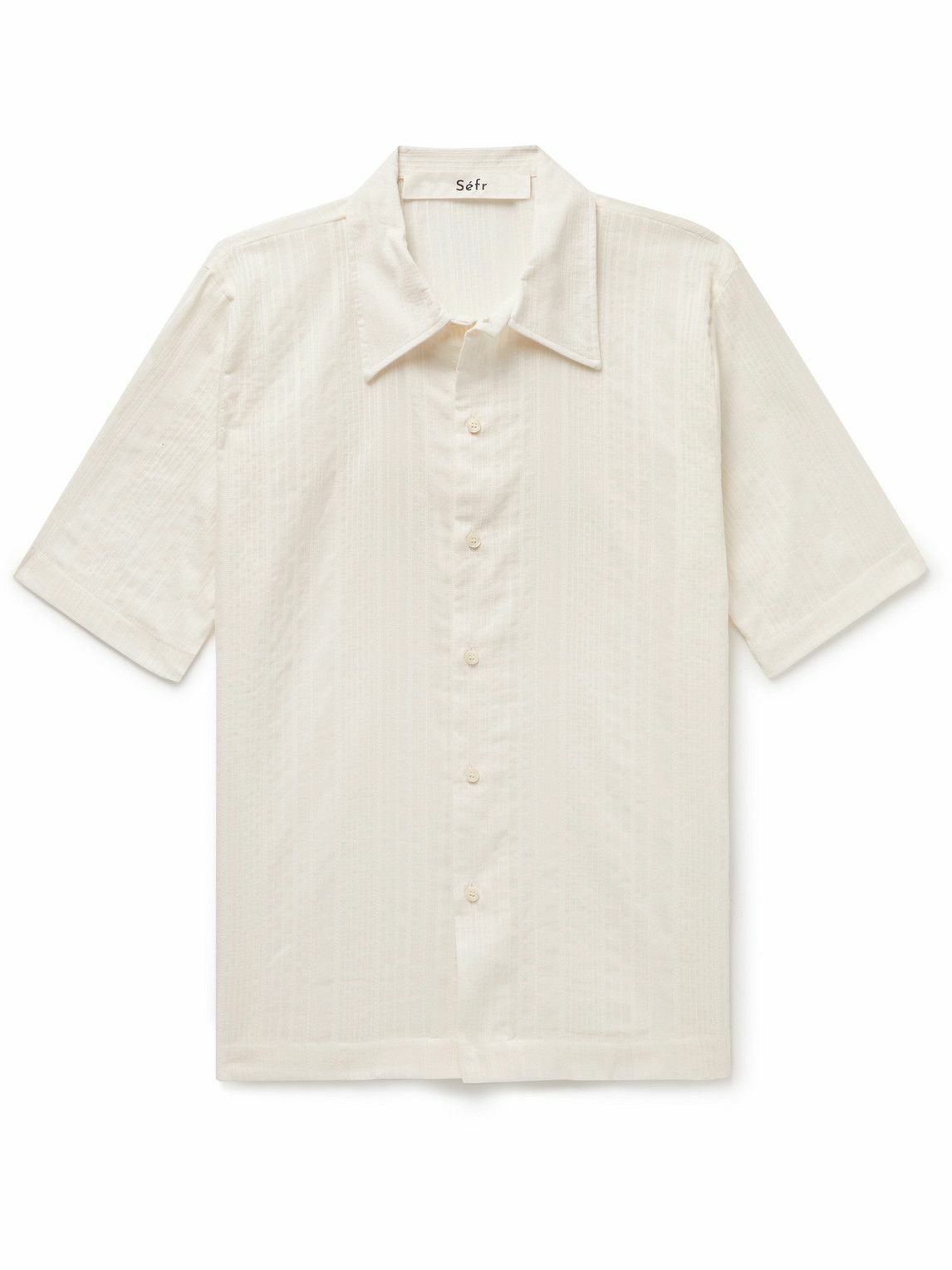 Séfr - Suneham Striped Cotton-Voile Shirt - Neutrals Séfr