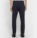 Valentino - Slim-Fit Logo-Print Stretch Virgin Wool-Blend Trousers - Blue