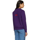Vier Purple Box Logo Sweathshirt