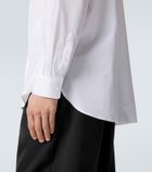 Simone Rocha Floral-appliqué cotton poplin shirt